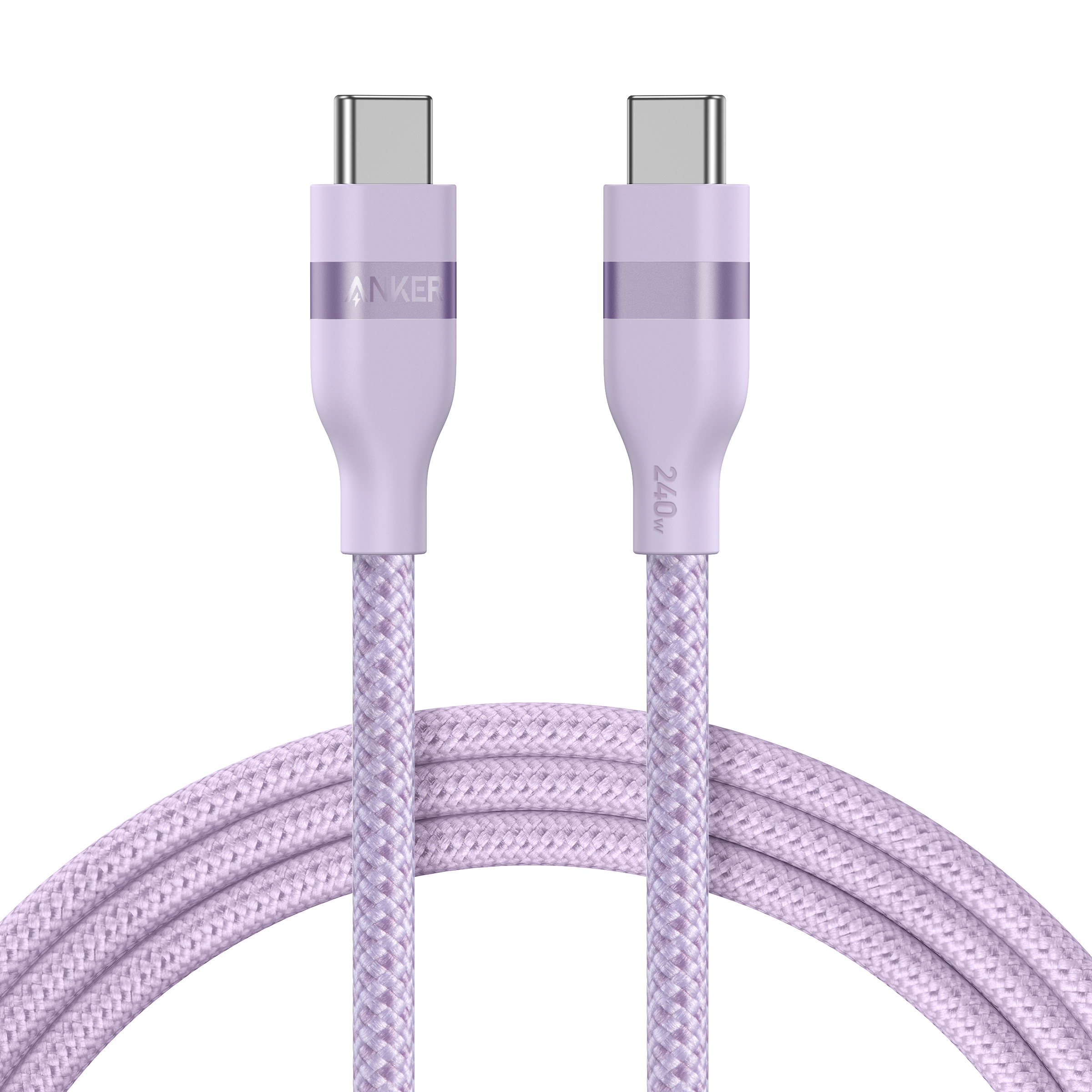 Anker USB-C to USB-C Cable (3 ft / 6 ft, 240W, Upcycled-Braided)